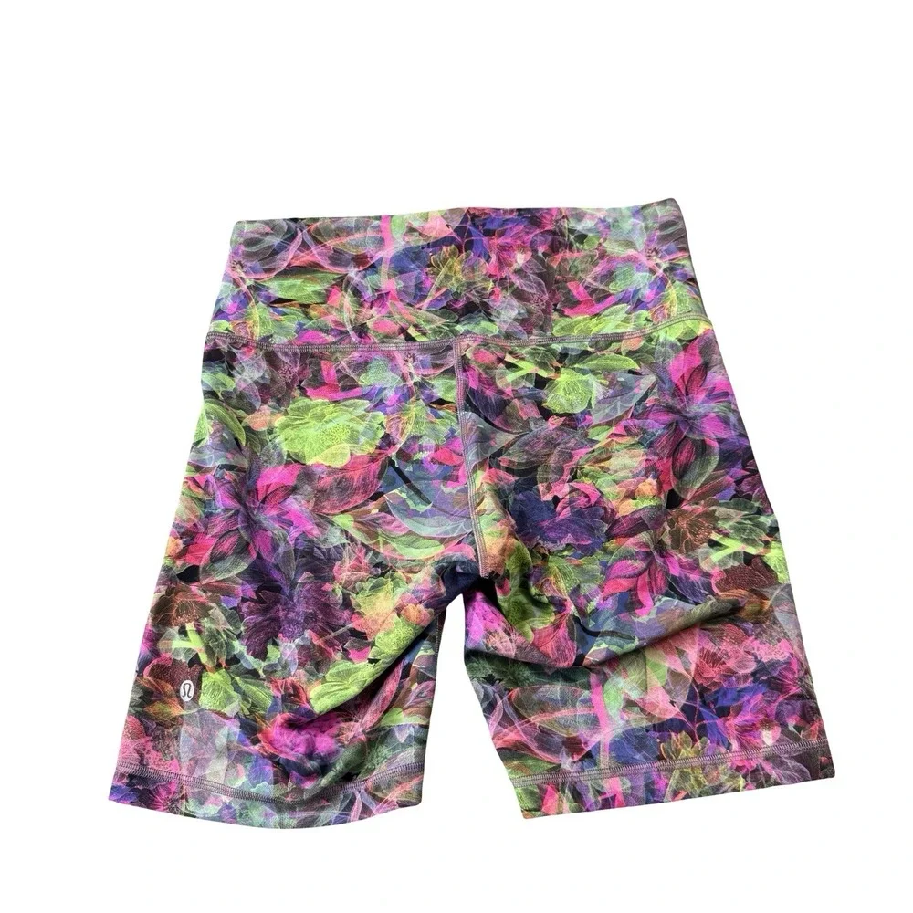 Lululemon Wunder Train High Rise Short 8 Heritage Camo Brier Rose Multi 10